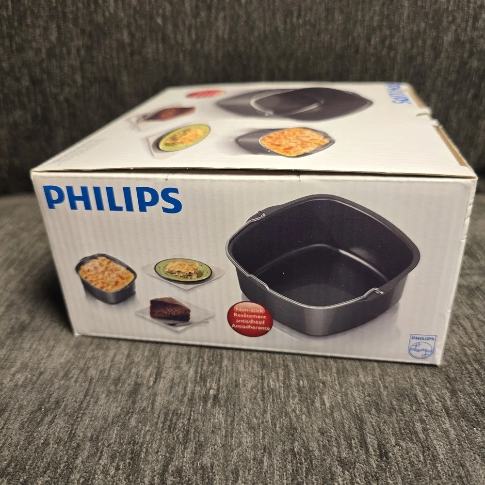 Phllips‎ Viva Collection Air Fryer Nonstick Baking Accessory Pan Basket NEW